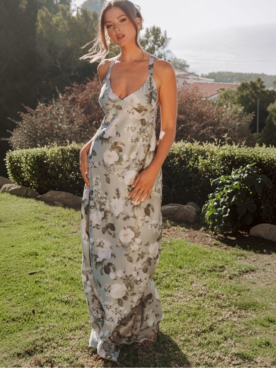 Show Me Your MuMu Dresses & Skirts - Show Me Your Mumu Anderson Maxi Dress Womens XXL Secret Garden Floral Open Back